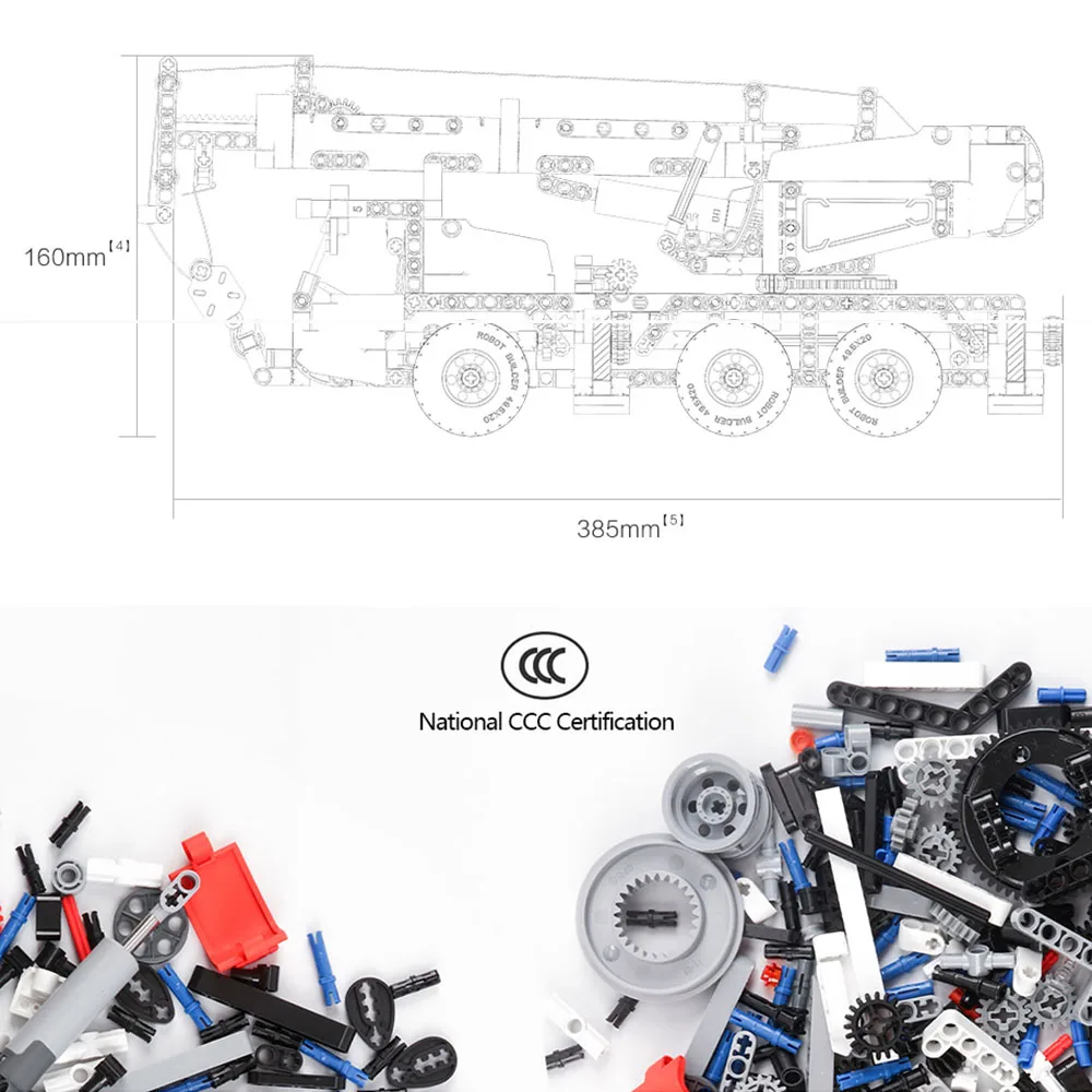 Xiao mi tu строительные блоки инженерный кран грузовик mi блоки подарок для ребенка интеллектуальные игрушки Мульти инженерный кран