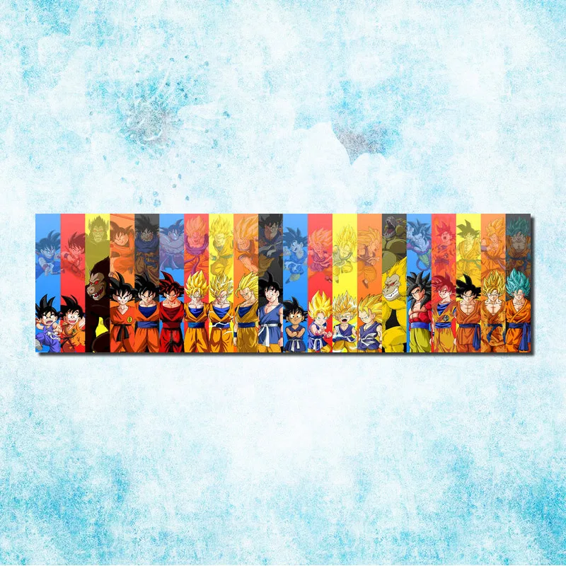 Dragon Ball Z-Гоку Борьба Hot Японии аниме Арт Шелковый Холст плакат 20x71 24x85 inch изображение для декора комнаты(More)-13