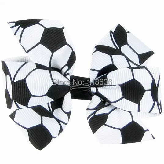 Soccer Pinwheel Hair Bow.jpg