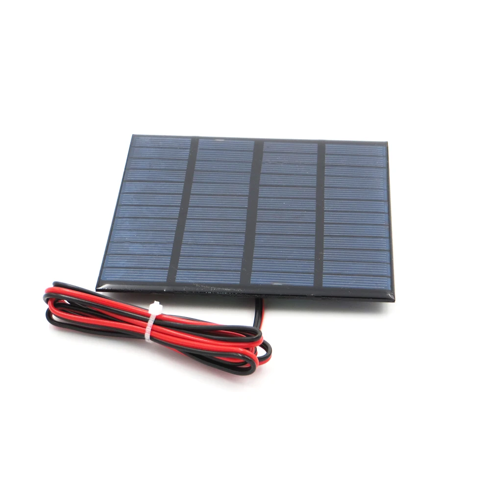 12 V 150mA 1,8 W продлить провода Панели солнечные поликристаллические кремниевые DIY Батарея Зарядное устройство небольшой мини солнечная батарея кабель игрушка вольт 12В