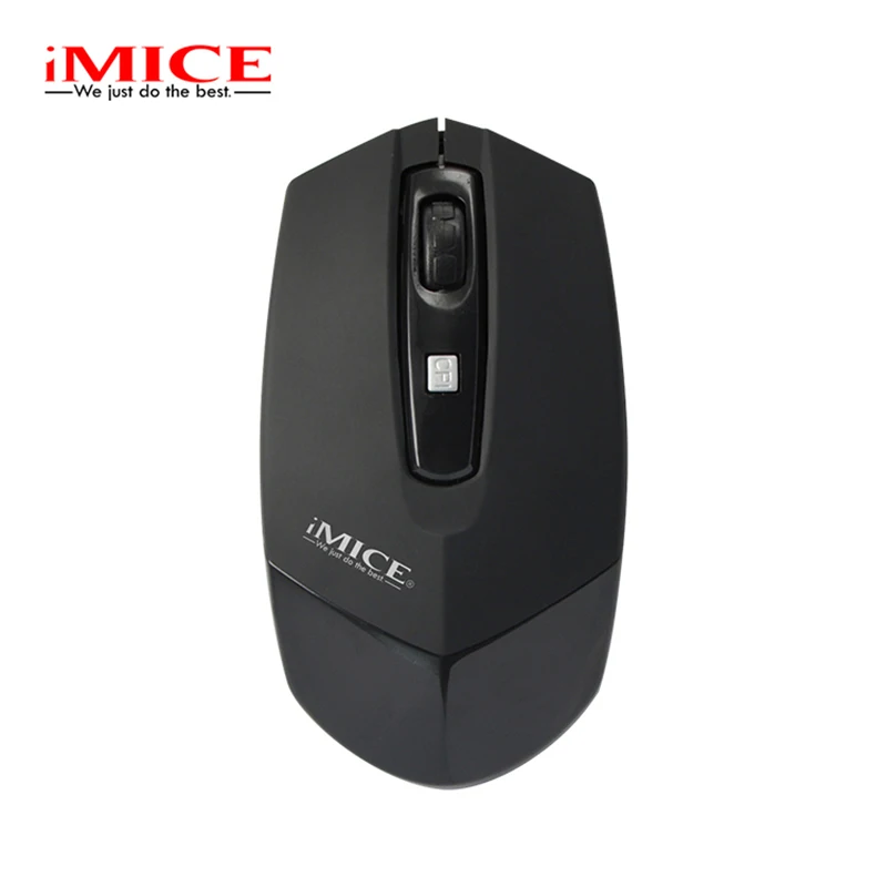 IMice Gold 1600 dpi Мини ультра-тонкая беспроводная мышь USB 2,4G приемник компьютерная мышь ПК ноутбук Mac Настольный - Цвет: Черный