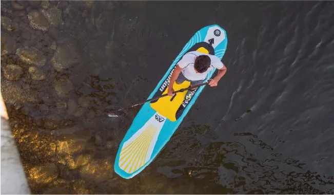 Бесплатная доставка Aquamarina DetachableInflatable Стандартный веслом доска и Каяк Лодка вместе серфинга с легкая сумка