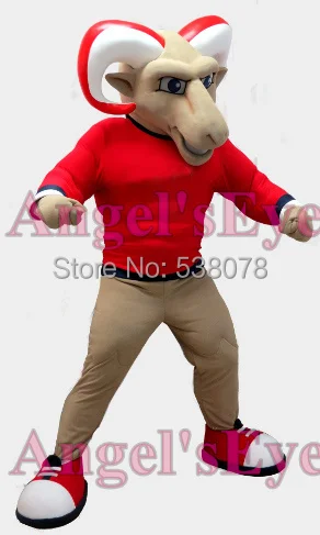 Sport Anime Cosplay Costumes Red RAM Mascot Costume Adult Goat Sheep Theme Mascotte Fancy Dress Kits for College School Games