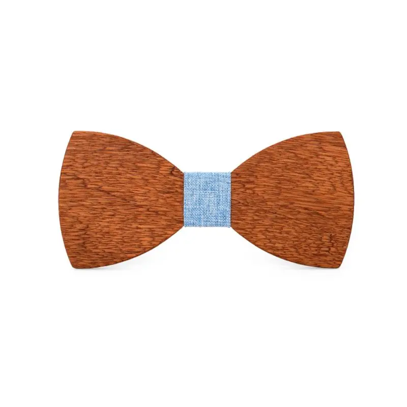 Мужской высококачественный деревянный галстук-бабочка классический деловой галстук-бабочка из цельного дерева - Цвет: C4