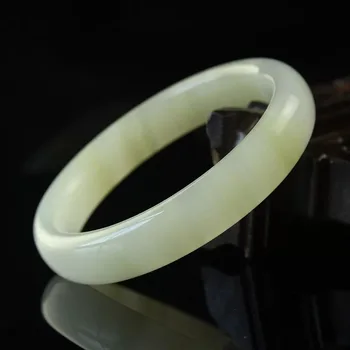 

52-60mm Inner Chalcedony Bangle Jade High Quality Natural White Jade Bangles Fine Gem Jade Bracelet Women Bangles Fine Jewelry
