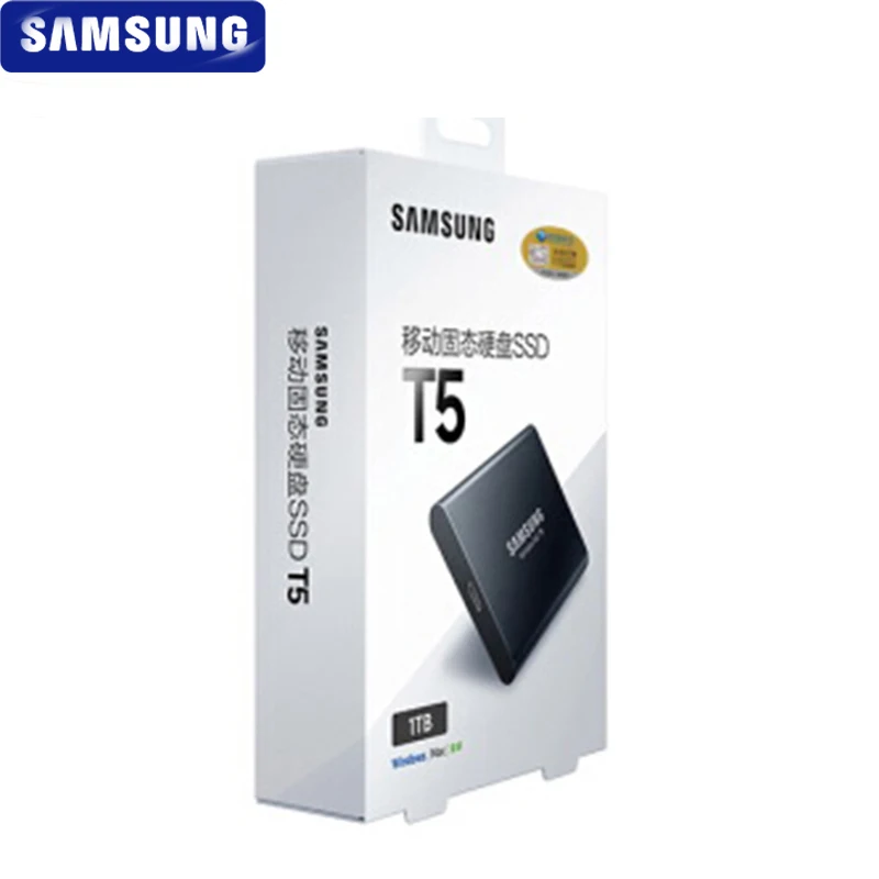 samsung T5 портативный SSD 250 ГБ 500 1 ТБ 2 ТБ USB3.1 Внешние накопители USB 3,1 Gen2 и обратная совместимость с USB для ПК