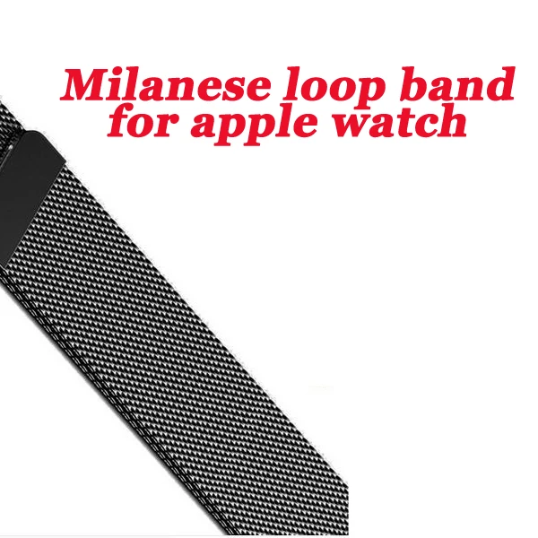 

Series 4/3/2/1 magnet lock strap for Apple Watch Milanese Band loop link bracelet for iwatch Stainless Steel 38/42mm/40/44mm