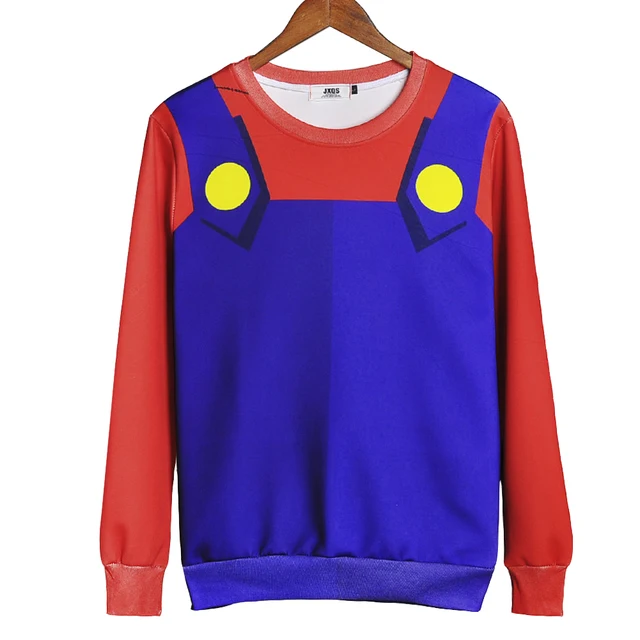 Naruto One Piece Print Pullover Hoodie