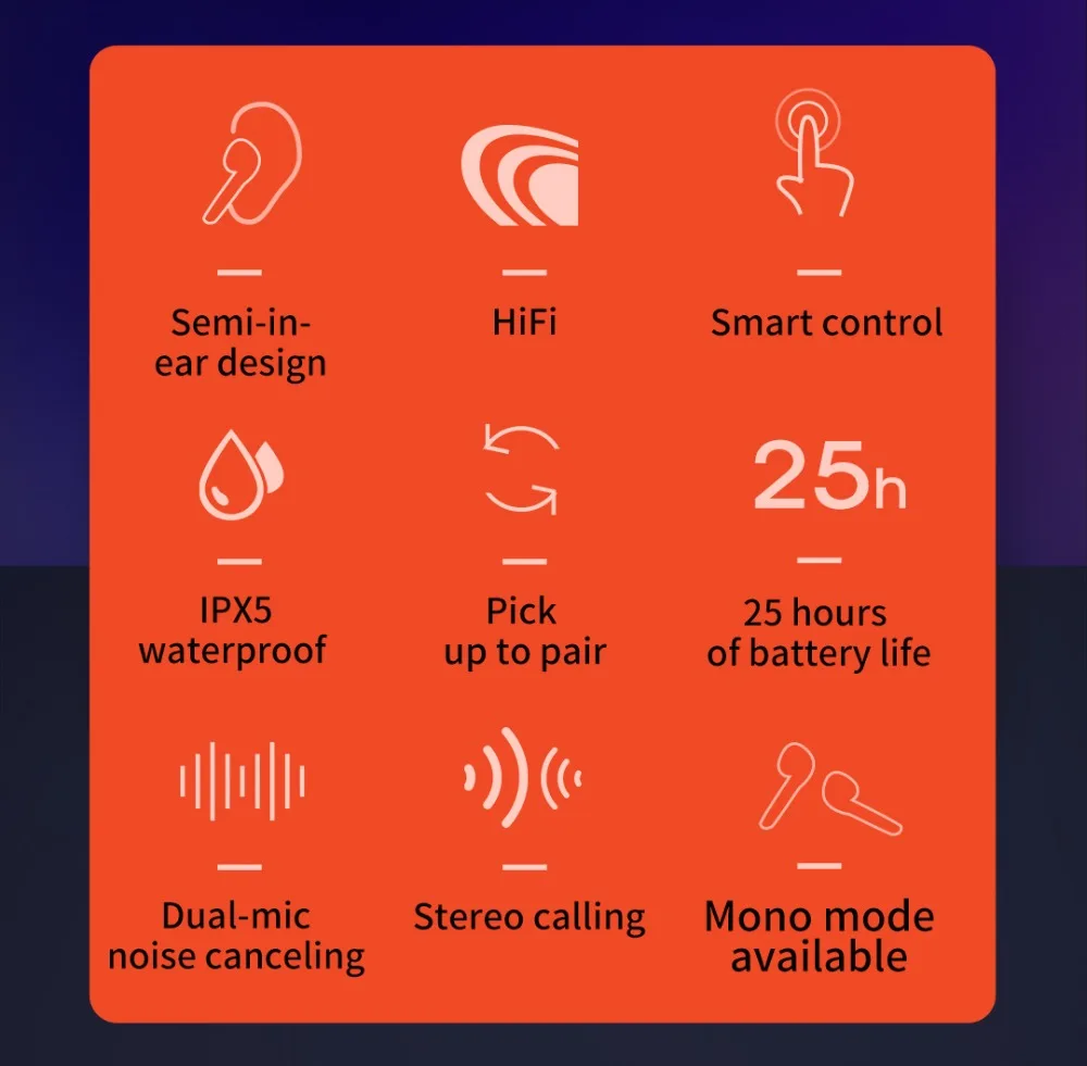 QCY T3 TWS отпечатков пальцев сенсорные беспроводные наушники Bluetooth V5.0 3D стерео наушники с двойным микрофоном