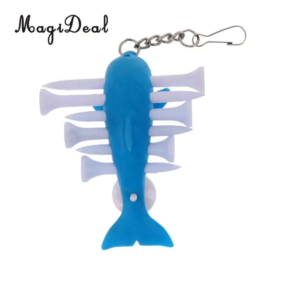 MagiDeal Golf Tee Holder with Tees Ball Maker Plastic Accessory Mermaid novelty pattern