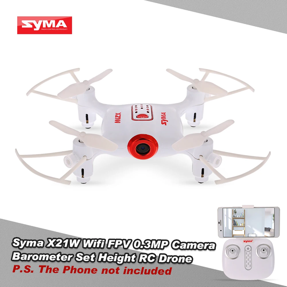 Syma X21W Wifi FPV 720P Camera Drone Barometer Set Height RC Drone Quadcopter Toys APP Phone Control With Battery Controller (7)