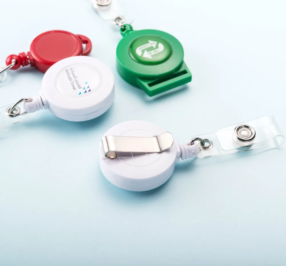 

Customized Logo Retractable Badge Holder Reel
