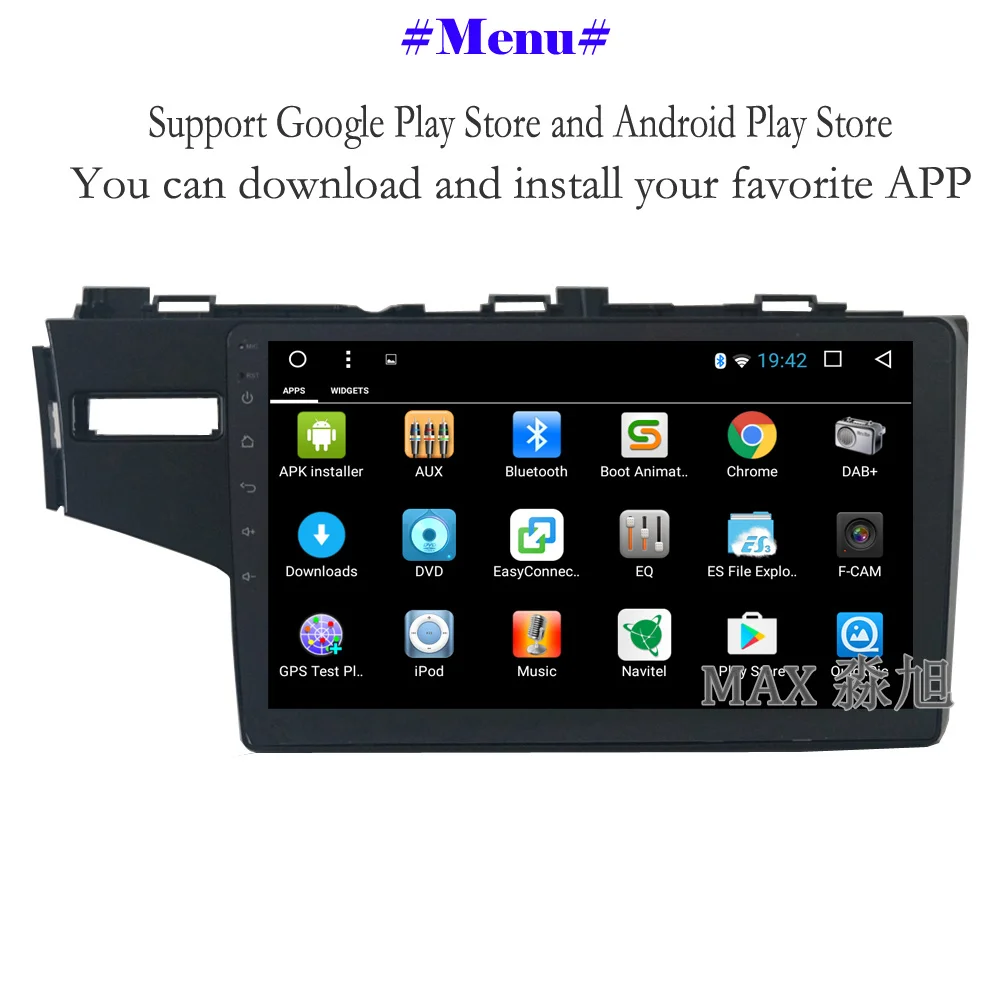 Perfect MAX Android 8.1.0 Car DVD Player for Honda fit 2014 2015 2016 Car Radio RDS Bluetooth 4G WiFi SWC GPS Navigation System Free Map 2