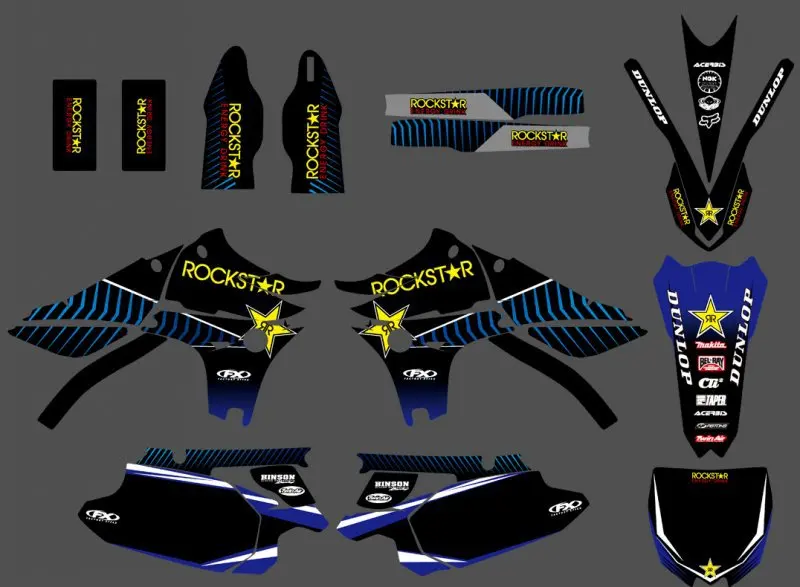 

New Style TEAM GRAPHICS & BACKGROUNDS DECALS STICKERS Kits Fit for Yamaha YZ450F YZF450 2010 2011 2012 2013 YZ 450F YZF 450