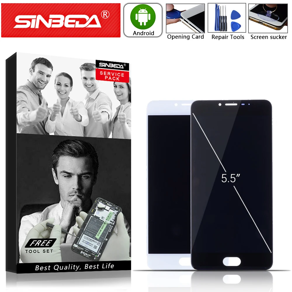 5 &quotОригинальный ЖК дисплей для Meizu U20 сенсорный экран с рамкой дигитайзер в сборе