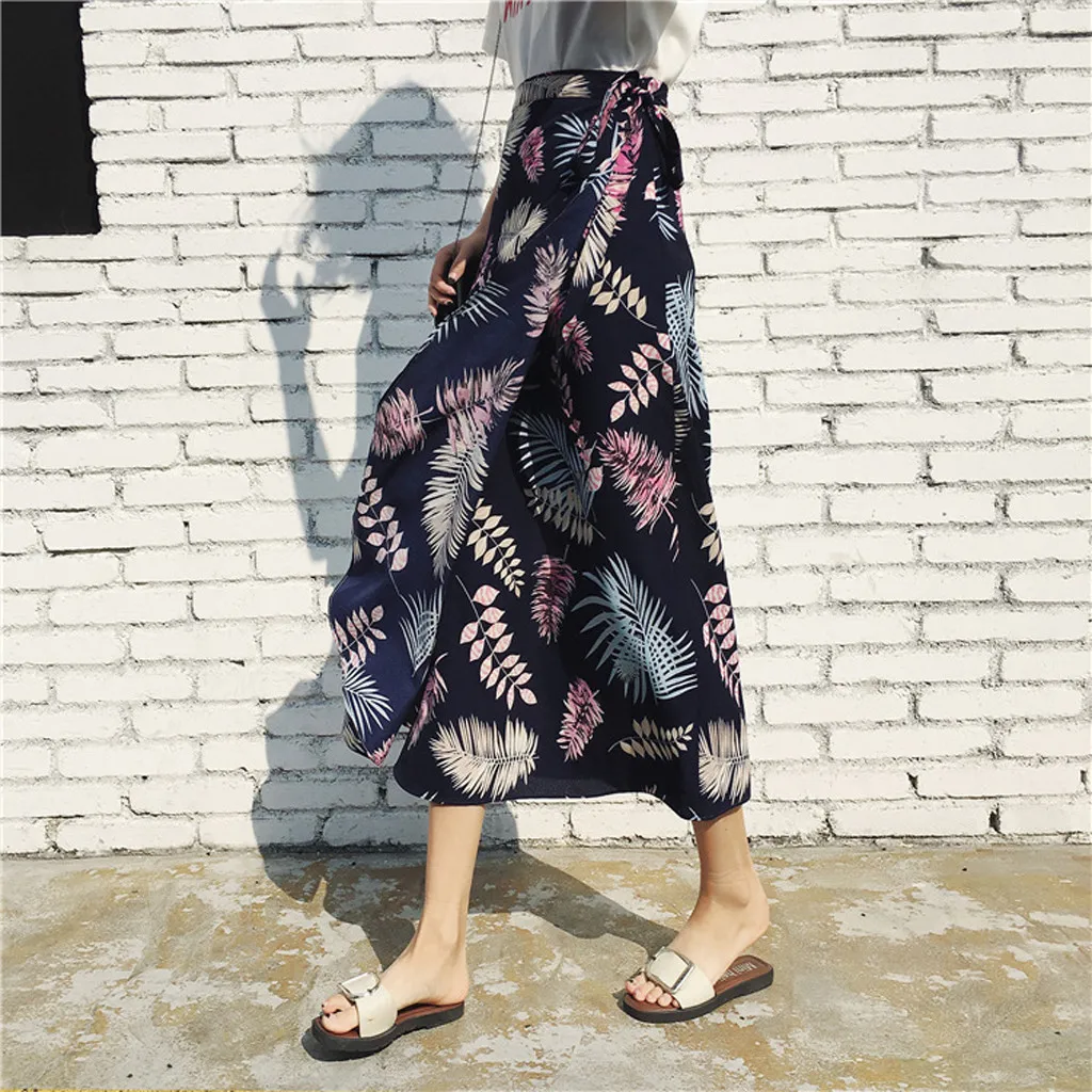 Tiulowa Spodnica Jupe Longue Femme Женская юбка в стиле бохо с высокой талией Летняя Повседневная пляжная длинная юбка макси Z4