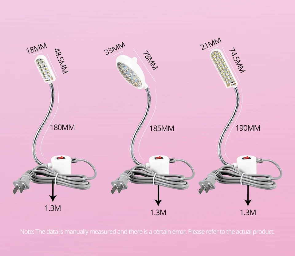 EeeToo светодиодный светильник для швейной машины AC 220 В промышленная портативная светодиодная подсветка для швейной машины энергосберегающая Гибкая Рабочая лампа