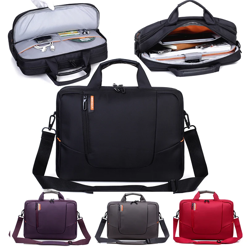 High quality 14.6 15.6 inch laptop bag nylon Design red purple grey