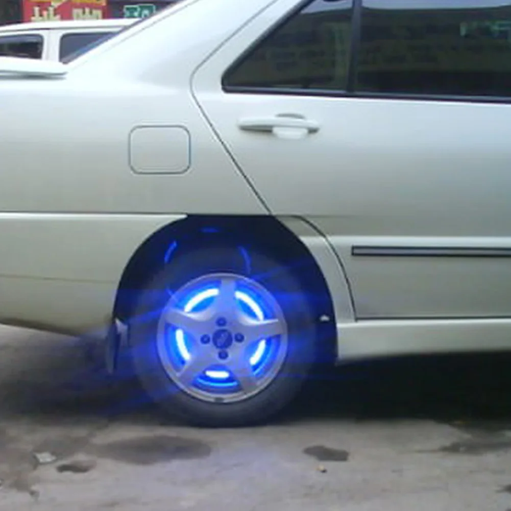 2 шт./компл. датчик света удара велосипед автомобильные шины колеса светодиодные