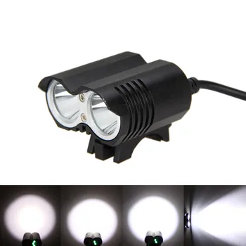 

5000 Lumen Mountain Cycling Fron Light 2xCREE XM-L U2 LED Head Front Bike Headlight Lamp For Outdoor Hiking Cycling Flashlight