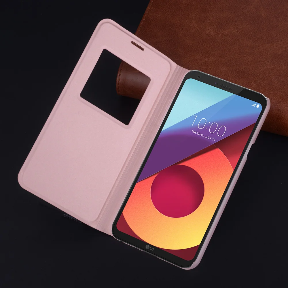 Кожаный чехол книжка для LG Q6 Alpha Q6a Q6plus Q 6 6a Plus LGQ6 X220 X600L M700A M700N + Магнитный