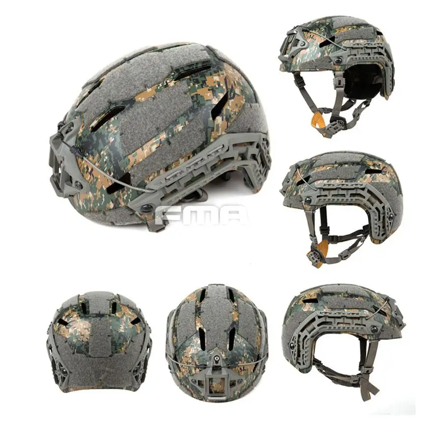 

FMA Woodland color Tactical Airsoft Caiman Ballistic Helmet Space Grey Climbing Helmet TB1307