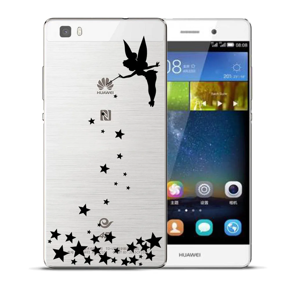 Тинкер Белл Чехол для Coque huawei P8 P9 P10 P20 P30 Lite плюс Коврики 10 Pro Y5 Y6 II Y3 y7 2017 Honor 9 6X 7X