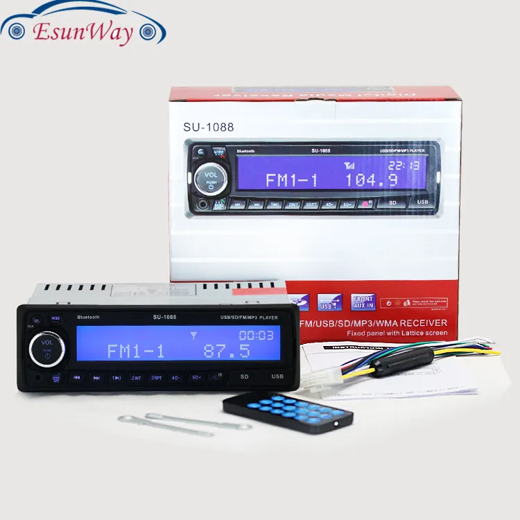 Автомобильный стерео аудио приемник MP3 плеер fm радио 12 В Bluetooth1 DIN в тире USB/SD/AUX
