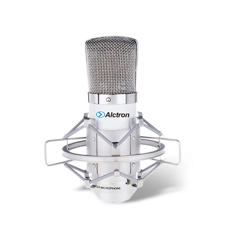 Высокое качество Alctron MC001 конденсаторный микрофон pro Студийный микрофон для записи, записывающий микрофон - Цвет: Белый