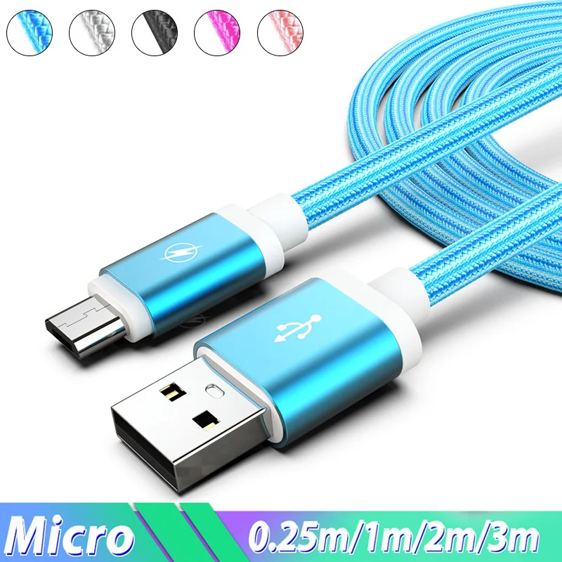 Micro USB кабель для быстрой зарядки Micro usb кабель для зарядки телефона 3 м 3 м кабель для Android для samsung A6 A7