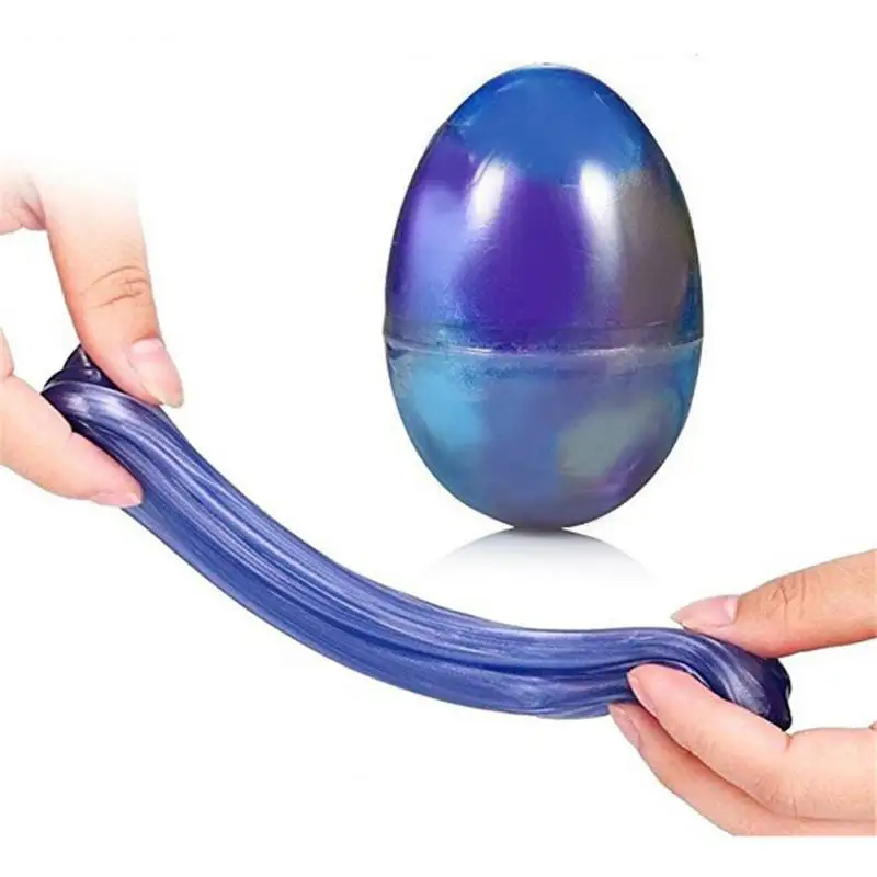Colorful Egg Soft Slime AntiStress Toy Mix Color Crystal Plasticine Mud Putty Sludge Toys For Children DIY Clay Educational Toys