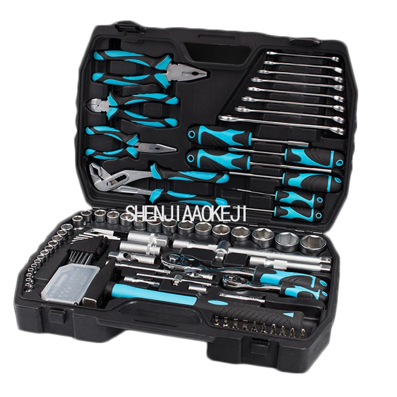  112pcs/set Truck maintenance tool Auto repair car kit kit Multi-purpose repair kit Portable socket 