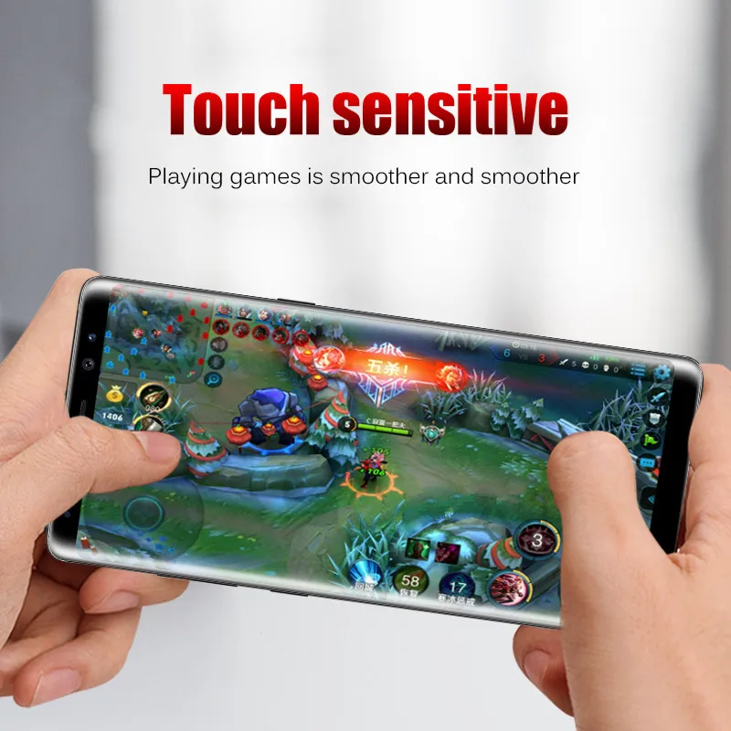 3D изогнутое закаленное стекло с полным покрытием 9H для Samsung Galaxy S9 S8 Plus Защитная