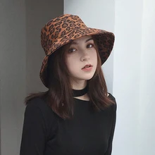 Новая мода Простой повседневный темперамент Кепка теплая Кепка для улицы Для Женщин Девочек Леопардовый принт Удобная Мягкая Милая винтажная корзина шляпы