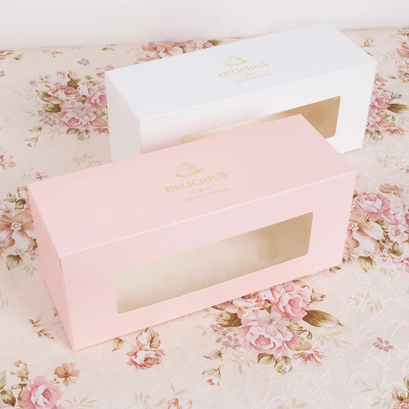 10x24x9cm white pink cake