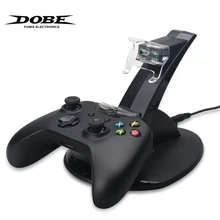 ДОБЕ двойной зарядная док-станция для Xbox One/Xbox One S Черный контроллеры игровые аксессуары с свет контроллер зарядное устройство