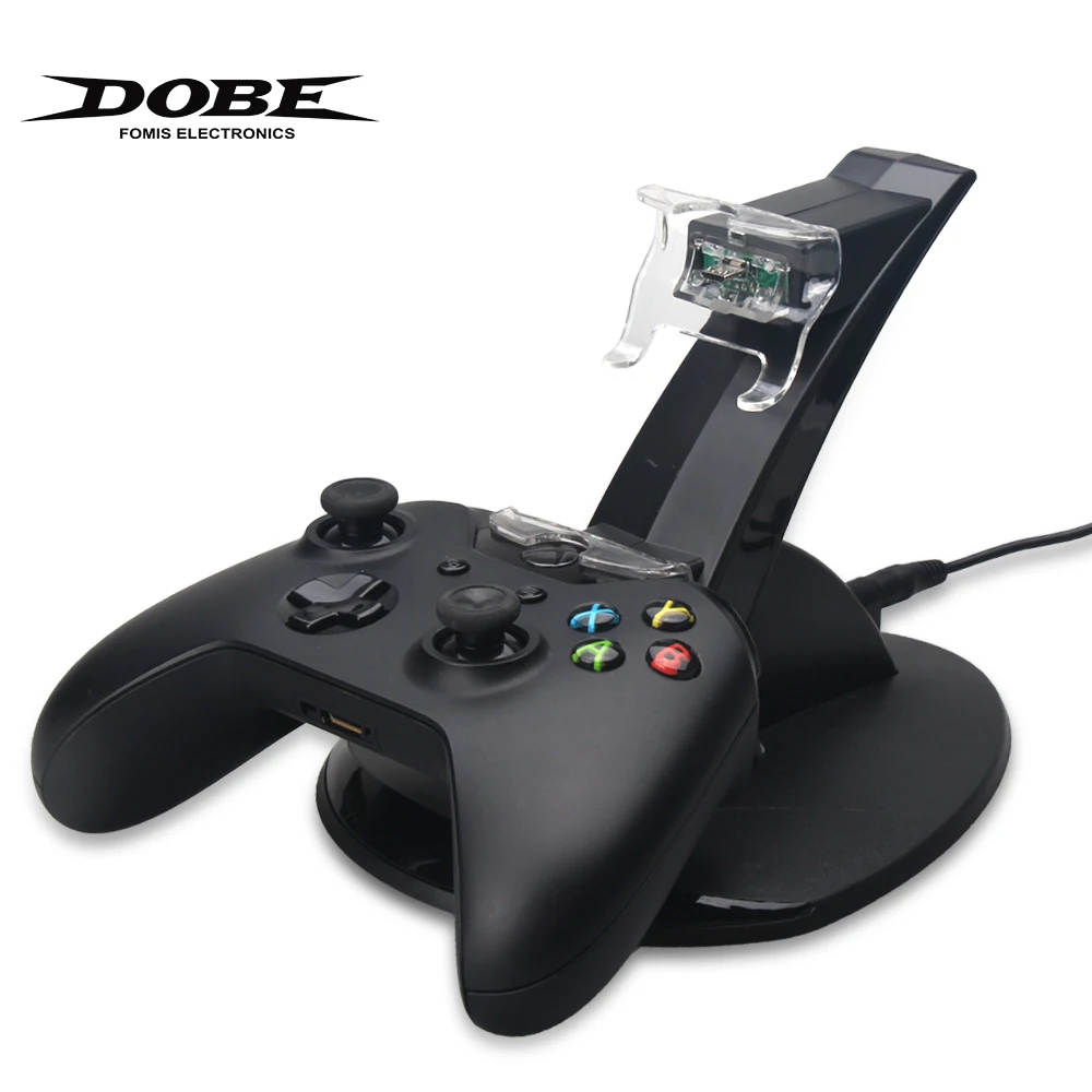 

DOBE Dual Charging Station Dock For Xbox One/Xbox One S Black Controllers Gaming Accessories With LED Light Controller Charger.