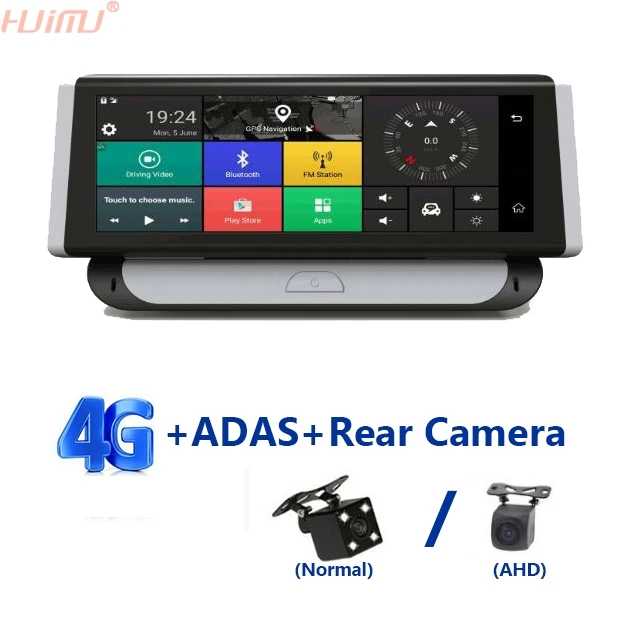 7 84 Inch 4G Car ADAS GPS Navigation DVR Android FHD 1080P Video Recorder Dash Cam