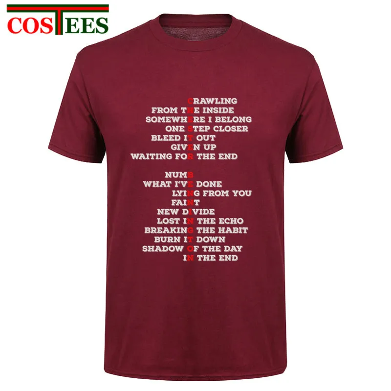 Stylish mens clothing Chester Bennington T-Shirts Men Cheap and Fine Linkin Cool Park Create Tee Shirt Short-Sleeve Costume Tops