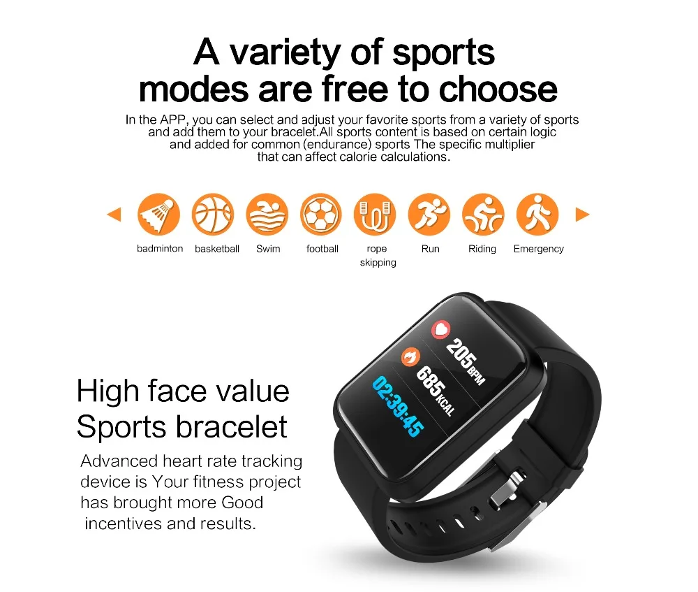 Torntisc Sport 3 фитнес-Браслет Водонепроницаемый сердечный ритм кровяное давление кислородный монитор Смарт-часы мужские цветной экран Смарт-браслет