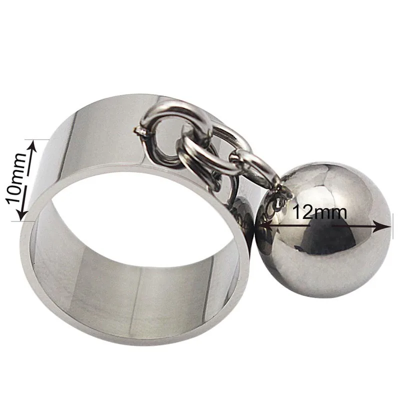 Stainless steel engravable jewelery set wide knuckle ring with round blank charm custom name logo personalized engraved ring|stainless