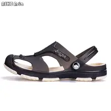 AIKE Asia2018 летние брендовые босоножки Повседневные Дышащие мужские туфли Нескользящие сандалии мужские сандалии двойной болотных Тапочки