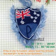 Австралийские джинсы патчи для одежды Железо на патч гарантия качества полная Вышитая эмблема на заказ аппликация