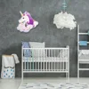 Unicorn Wall Clock Personalised Time Clock Gift For Girls Nursery Unicorn and Rainbow Kids Bedroom Decor Magic Clock 4