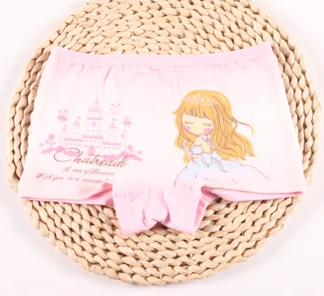 4pcs/Lot Children  Gift  Underwear Kids Fashion Character Boxer Brief Infant Baby Girl Panties 2-9Y Girls Boxer
