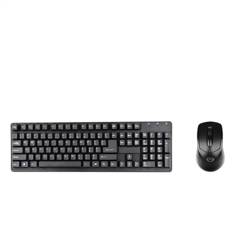 

DT5100 Ultra-Slim Black Mini Wireless Keyboard and Mouse Combo Kit for PC Desktop Loptop Classic Office Set