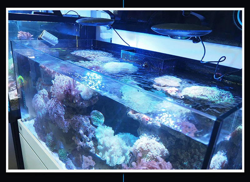 Zet светильник НЛО ZE-8000 ZE-8200 ZE-8300 затемнения светодиодный аквариумный светильник полный спектр Tank коралловый риф коралловый лампа для морского аквариума