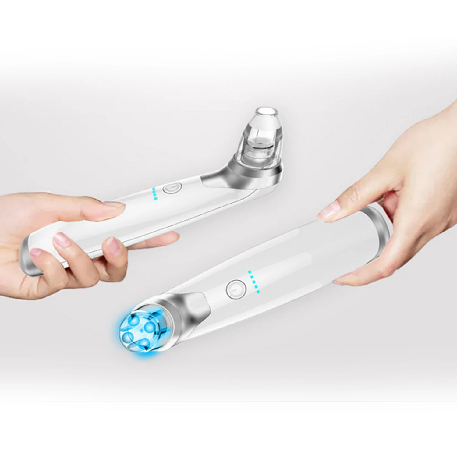 USB Rechargeable Facial Pore Cleaner Skin Care Tool Set with 5 Different Suction Heads Face Nose 2