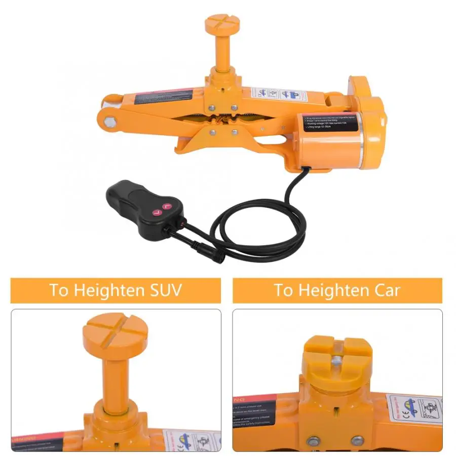 3Ton 12V DC Автомобильный Электрический домкрат подъемник для внедорожника фургона