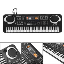 61 клавиши электронная музыкальная клавиатура с микрофоном детский ранний образовательный инструмент YA88